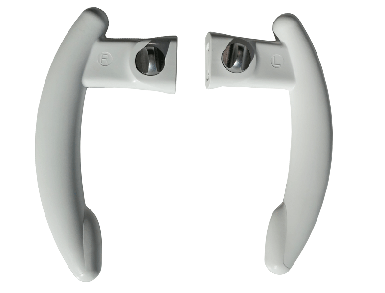 White handles set (right and left) for LED.light