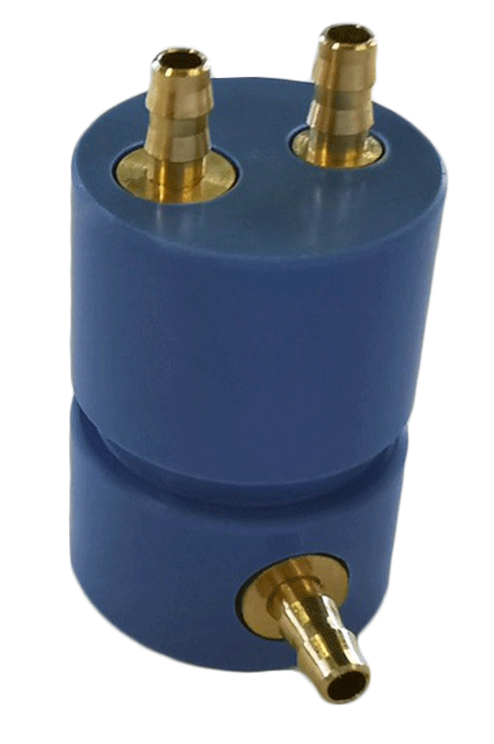 AVK angle check valve AD12,0x17,5mm blue