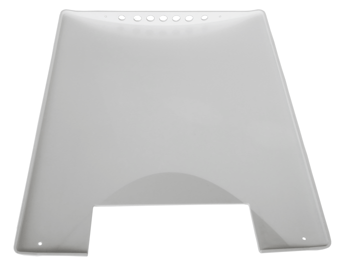 Back rest cover D1/D2 white, without button