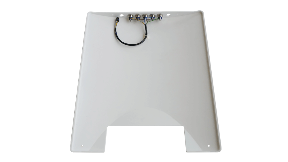 Back rest cover D2 white, with button