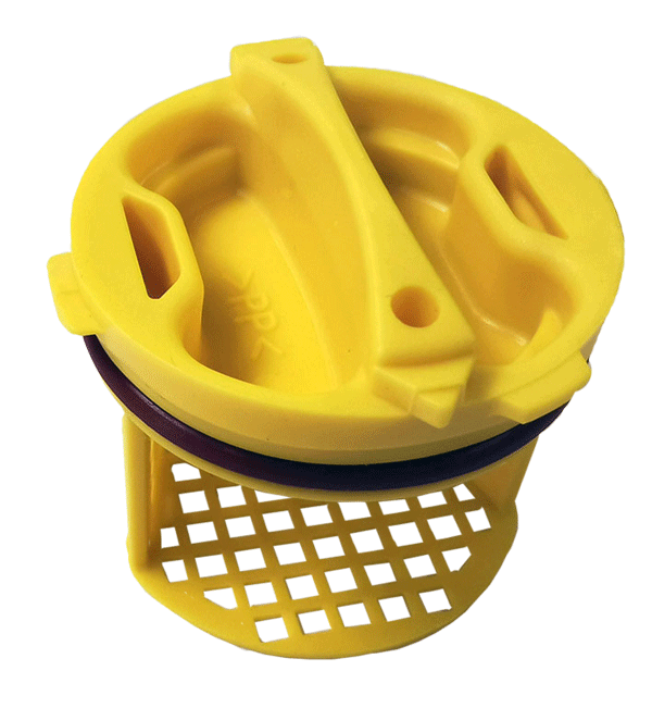 Protective sieve yellow,  Cuspidor valve, Version 3